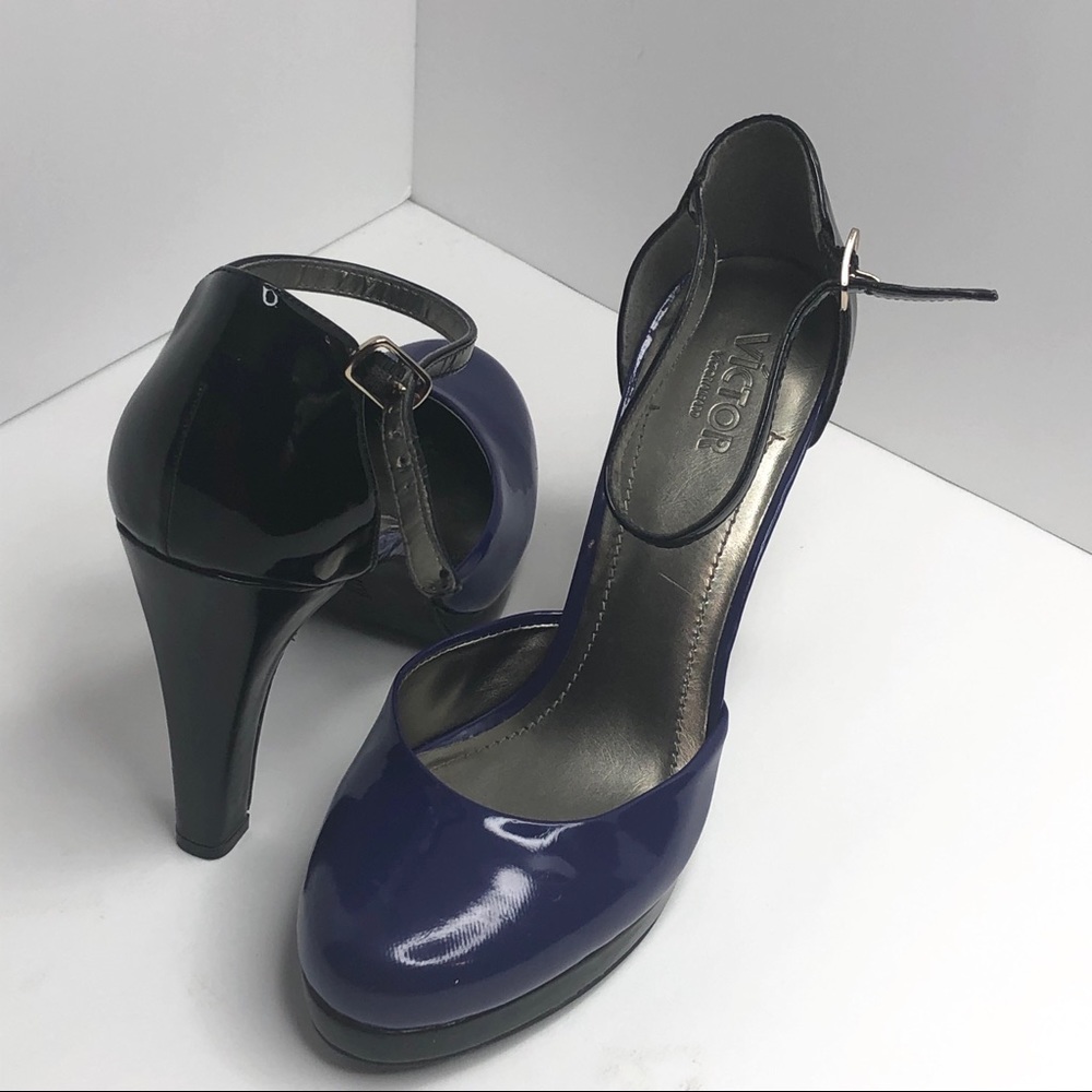 Purple & Black Victor Alfaro heels